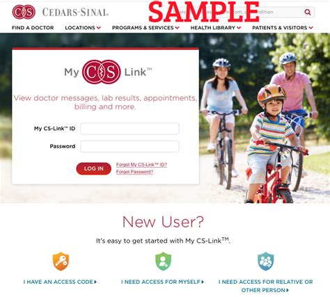 This new feature allows patients to save time and paper by electronically submitting a request for medical information. . My cs link cedars sinai